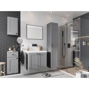 Kúpeľňový nábytok s umývadlom Ibbien, Farby: šedý, Sifón: bez sifónu, Umývadlová batéria: nie