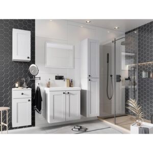 Kúpeľňový nábytok s umývadlom Ibbien, Farby: biely, Sifón: bez sifónu, Umývadlová batéria: nie