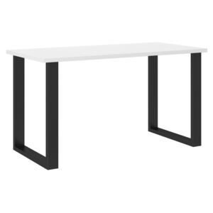 Biely jedálenský stôl Industrial 138x67 cm