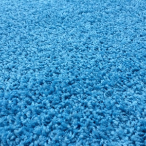 Vopi koberce Kusový modrý koberec Color Shaggy štvorec - 400x400 cm