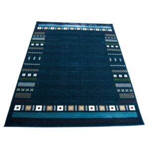 Luxusný kusový koberec Gabbei modrý, Velikosti 80x150cm