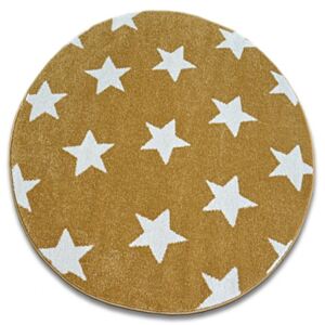 Kusový koberec Stars žltý kruh, Velikosti 100cm