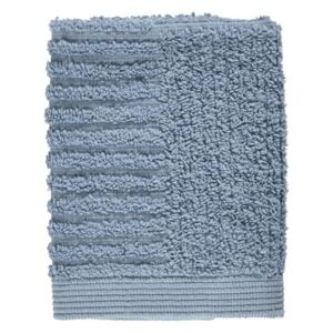 Modrý uterák zo 100% bavlny na tvár Zone Classic Blue Fog, 30 × 30 cm