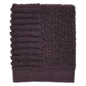 Tmavofialový uterák zo 100% bavlny na tvár Zone Classic Velvet Pur, 30 × 30 cm