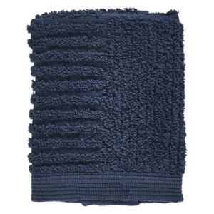 Tmavomodrý uterák zo 100% bavlny na tvár Zone Classic Dark Blue, 30 × 30 cm