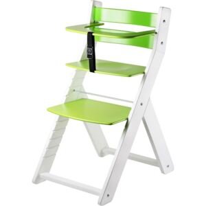 Wood Partner Detská rastúca stolička LUCA biela/zelená