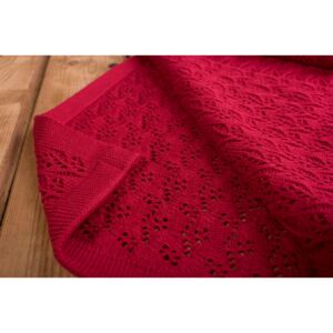 Pletená deka Miss - červená
