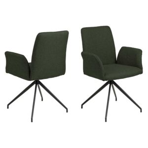 ACTONA Jedálenská stolička s opierkou Naya – zelená 88 × 59 × 59 cm
