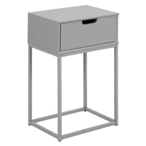 ACTONA Nočný stolík Mitra – šedá 61,5 × 40 × 30 cm