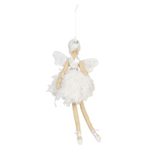 Závesný anjel s pierkové sukňou Helewise - 18 * 29 cm