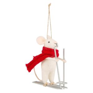 Závesná ozdoba Skiing Mouse (kód VIANOCE20 na -15 %)