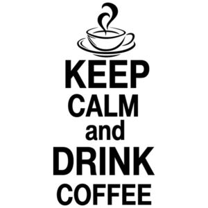 Nálepka na stenu Keep calm and drink coffee 50x100cm NS2731A_1FZ