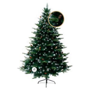 Umelý vianočný stromček 3D borovica strieborná 180 cm