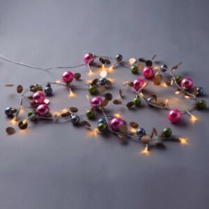 JOLLY LIGHTS LED Svetelná reťaz s guličkami - ružová/modrá