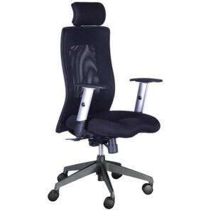 ALBA kancelárská stolička LEXA XL + 3D podhlavník, čierna