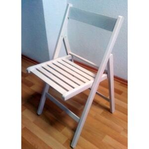 MERCURY skládací stolička SMART bielá