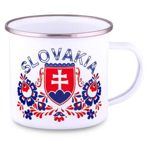 Plechový hrnček Slovakia znak folk