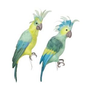 Dekorácie zelený papagáj 2ks - 46 * 13 * 14cm