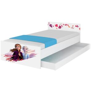 Detská posteľ MAX bez šuplíku Disney - FROZEN 2 160x80 cm - Elsa a Anna