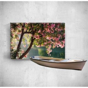 Nástenný 3D obraz Mosticx Boat On River, 40 × 60 cm