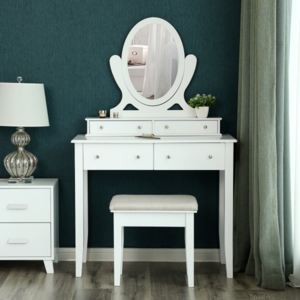 Toaletný stolík so zrkadlom Songmics Mascara