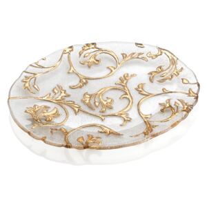 BISANZIO 5550.1 IVV HOME & TABLE tanier zlatý dekor /39x33cm H5cm