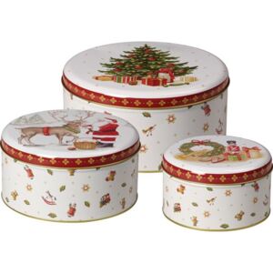 Villeroy & Boch Winter Bakery súprava kovových nádob s vianočným dekórom, 3 ks