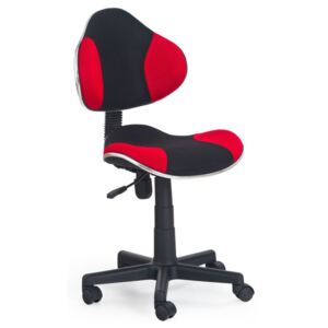 MAXMAX Detská otočná stolička FLASH čiernočervená