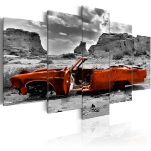 Obraz - Orange car 200x100