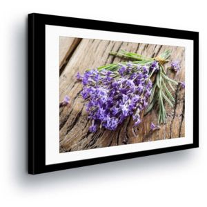 Obraz na plátne - Lavender in the Passepartout 100x75 cm