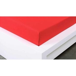 XPOSE ® Jersey prostěradlo dvoulůžko - červená 180x200 cm