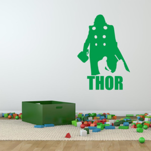 GLIX Avengers Thor - samolepka na stenu Zelená 30x20 cm