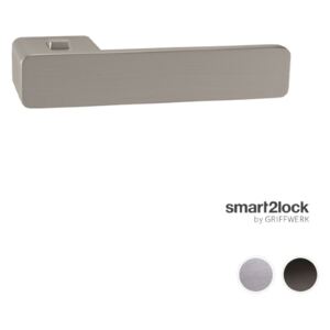 Griffwerk R8 One smart2lock kľučka na rozete uzamykateľná WC - uzamykateľné Ľavá čierna matná (CM)