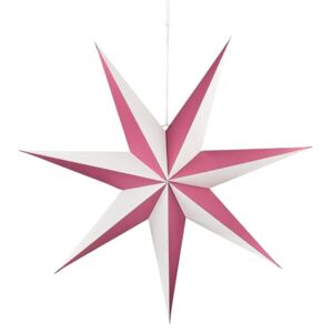 Butlers LATERNA MAGICA Papierová dekoračné hviezda 60 cm - malinová