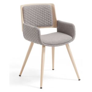 LA FORMA Šedá stolička Andre 79 × 58 × 52 cm