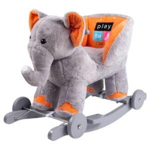 PLAYTO Hojdacia hračka s kolieskami PlayTo sloník