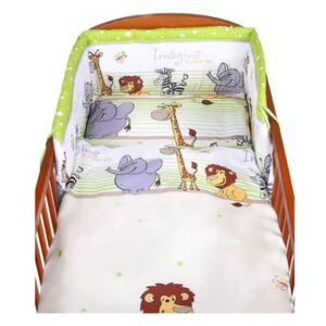 NEW BABY 2-dielne posteľné obliečky New Baby 90/120 cm zelené safari