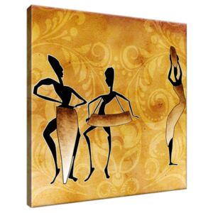 Obraz na plátne Africký tanec 30x30cm 2112A_1AI