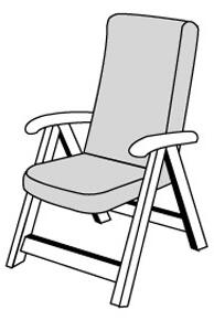 Doppler BRILLANT 7836 vysoký - poduška na stoličku a kreslo s podhlavníkom