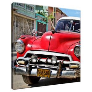 Obraz na plátne Kubánske auto 30x30cm 2023A_1AI