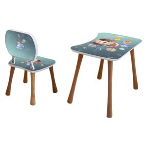Detský stolík so stoličkou Vesmír, 65 x 41 x 47 cm