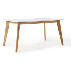 Dizajnový jedálenský stôl Sweden, 120 cm, biely