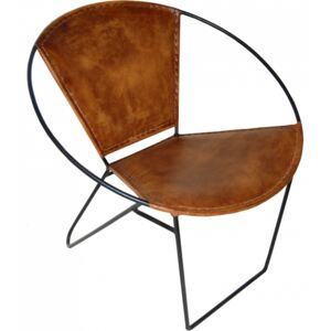 Trendová chill stolička s kožou