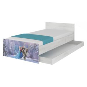 Dievčenská posteľ Frozen vodopád Disney Max XL 180x90 Variant úložný box: Bez úložného boxu, Variant bariéra: Bez bariéry
