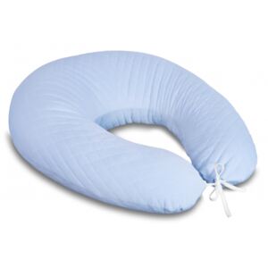 Dojčiace vankúš - relaxačná poduška 175 cm,Velvet lux Miminu, prešívaný - modrý