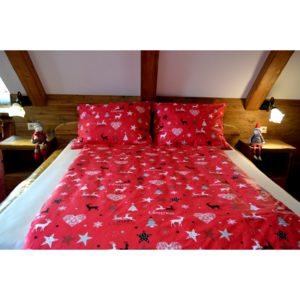 Posteľná obliečka Christmas STAR RED 140x200/70x90cm