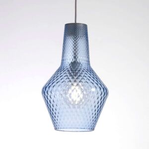 Závesná lampa Romeo 130 cm, tienidlo modré