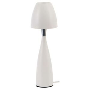 Stolná lampa Anemon v bielej, výška 49,7 cm