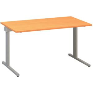 Kancelársky písací stôl CLASSIC C, 1400 x 800 mm, dezén buk