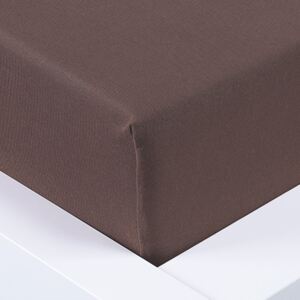 XPOSE® Detská plachta Jersey - tmavo hnedá 70x140 cm